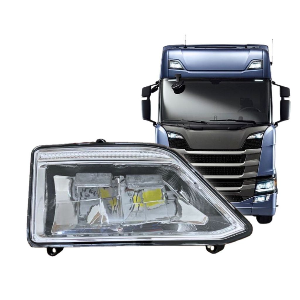 Farol Auxiliar Led Teto Alto Para Scania NTG Após 2019 Lado Direito