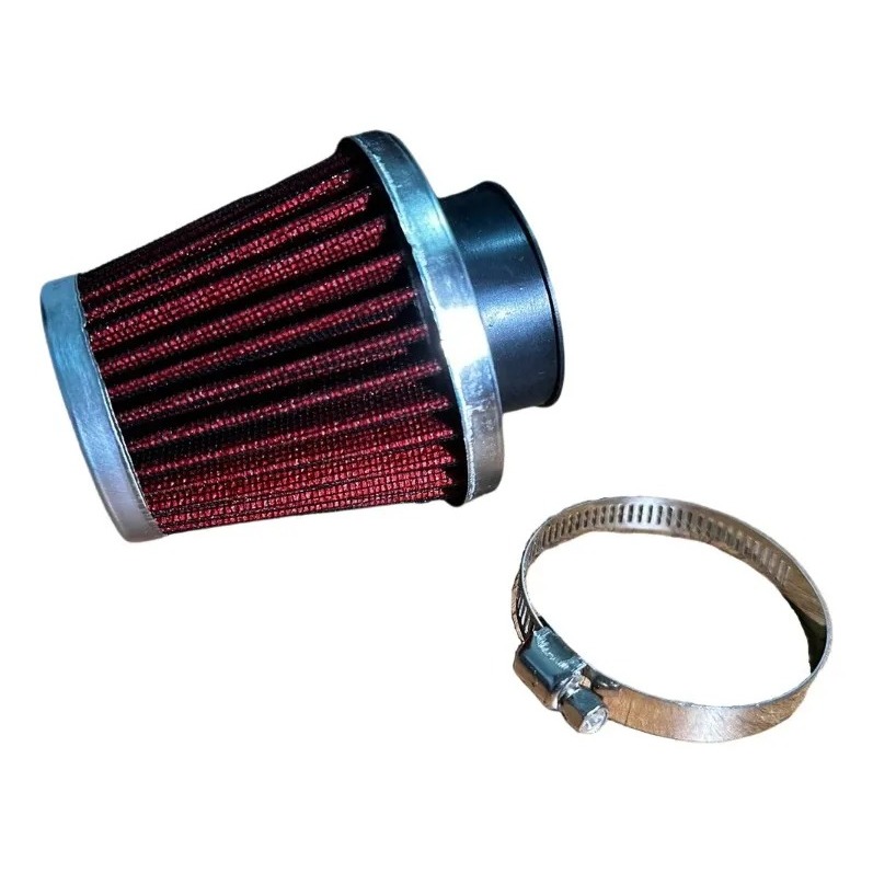 Filtro de Ar Esportivo 38mm Titan 125 / Fan 125 / Bros 125 / Ybr / Xtz / Factor / Shineray / Mirage