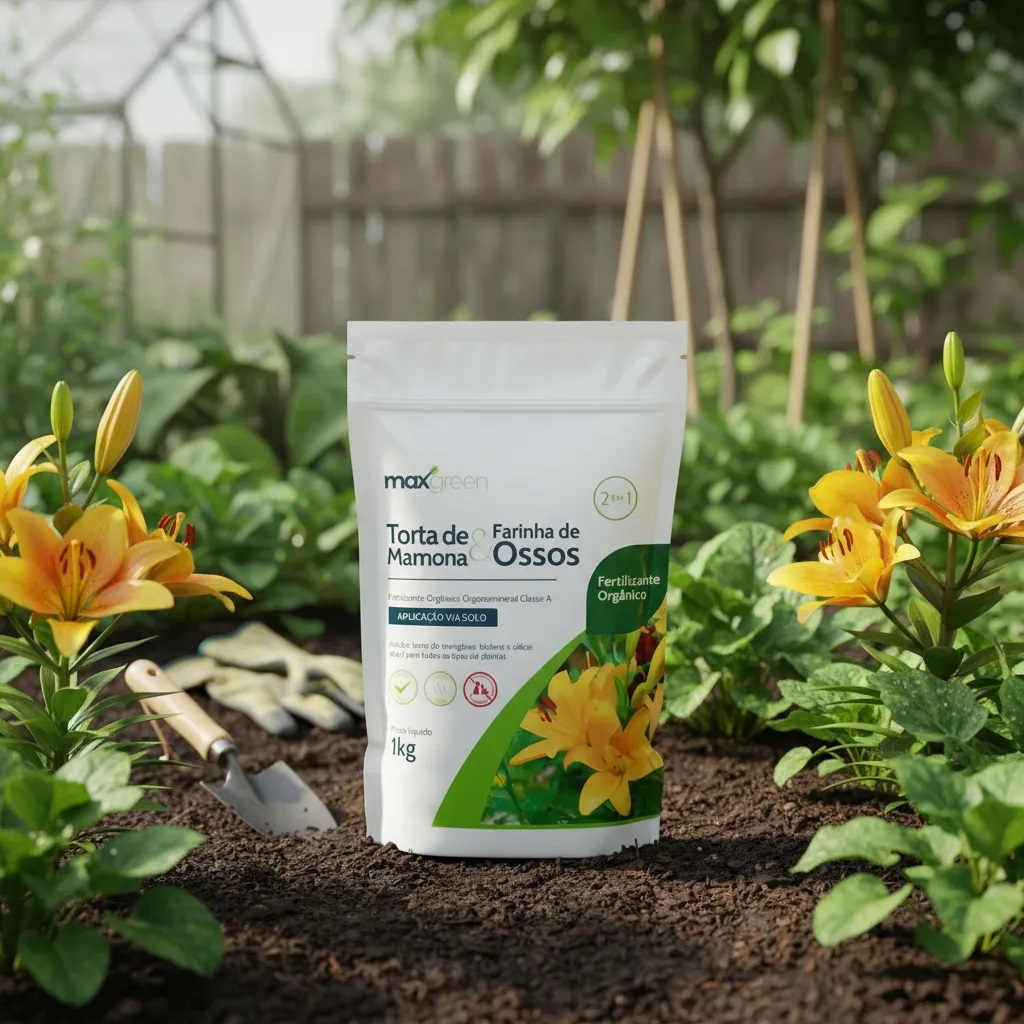 Adubo Fertilizante Forth Maxgreen Torta Mamona + Farinha Osso 1kg