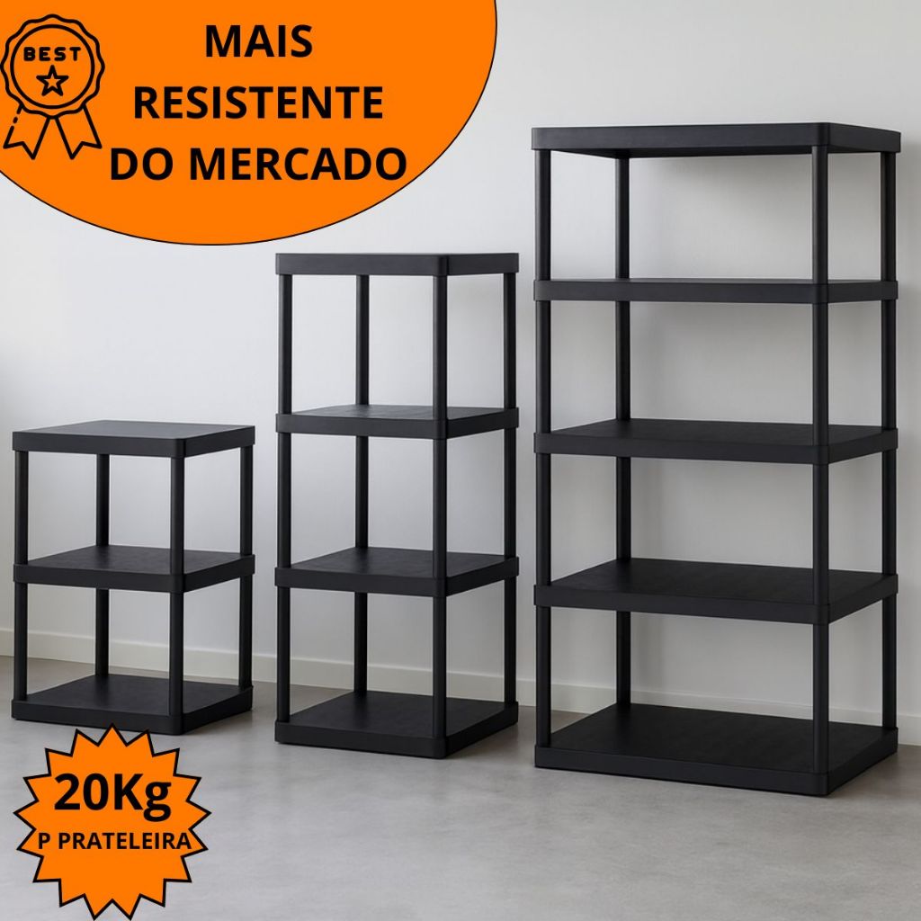 Prateleira Plástica 4 Andares - Comprar com Melhor Preço em Decoração