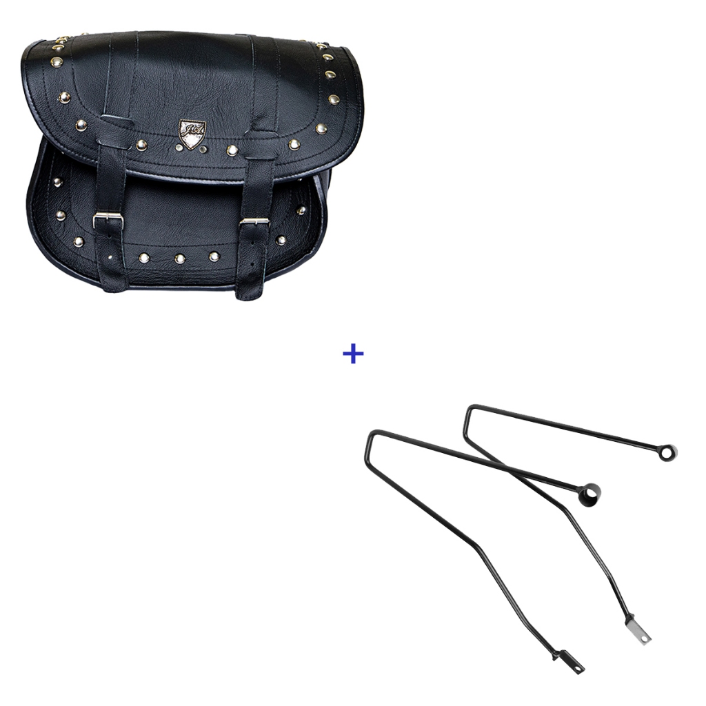Kit alforge com suporte para Motos METEOR , T120,T100,SCRAMBLER,STREER TWIN