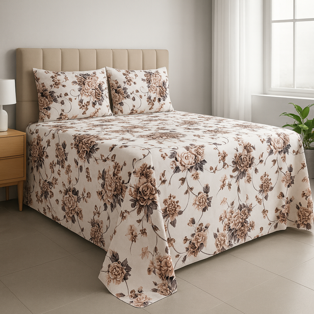Jogo de Lençol 100% Algodão Percal Estampado Solteiro Casal Queen King Premium Completo Oferta Especial em Oferta na Shopee