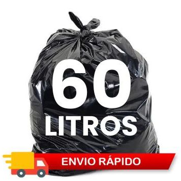 Sacos de lixo 60 Litros Resistente 100 unidades direto da fábrica