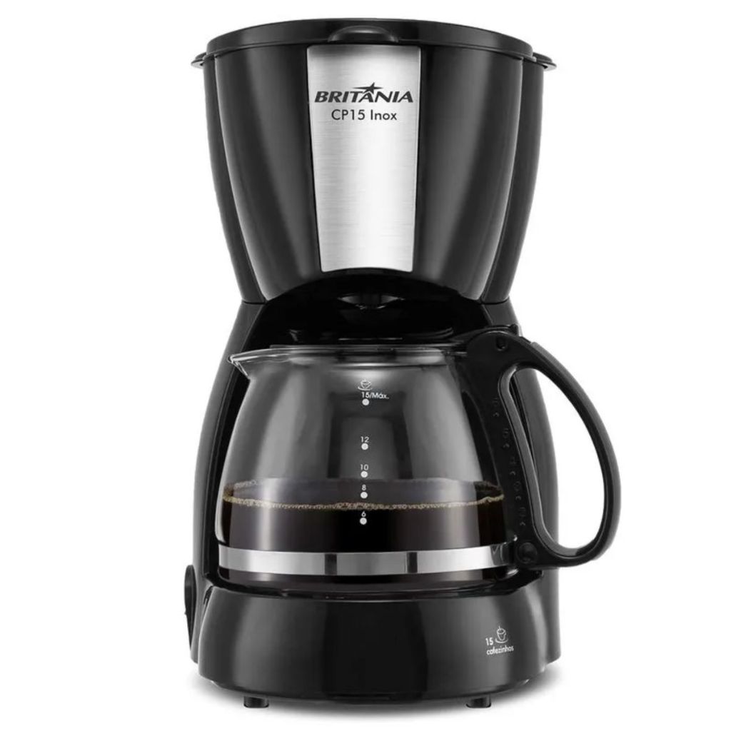 Cafeteira Elétrica Jarra de Vidro 600ml Potência 550w Sistema Corta Pingos Britânia