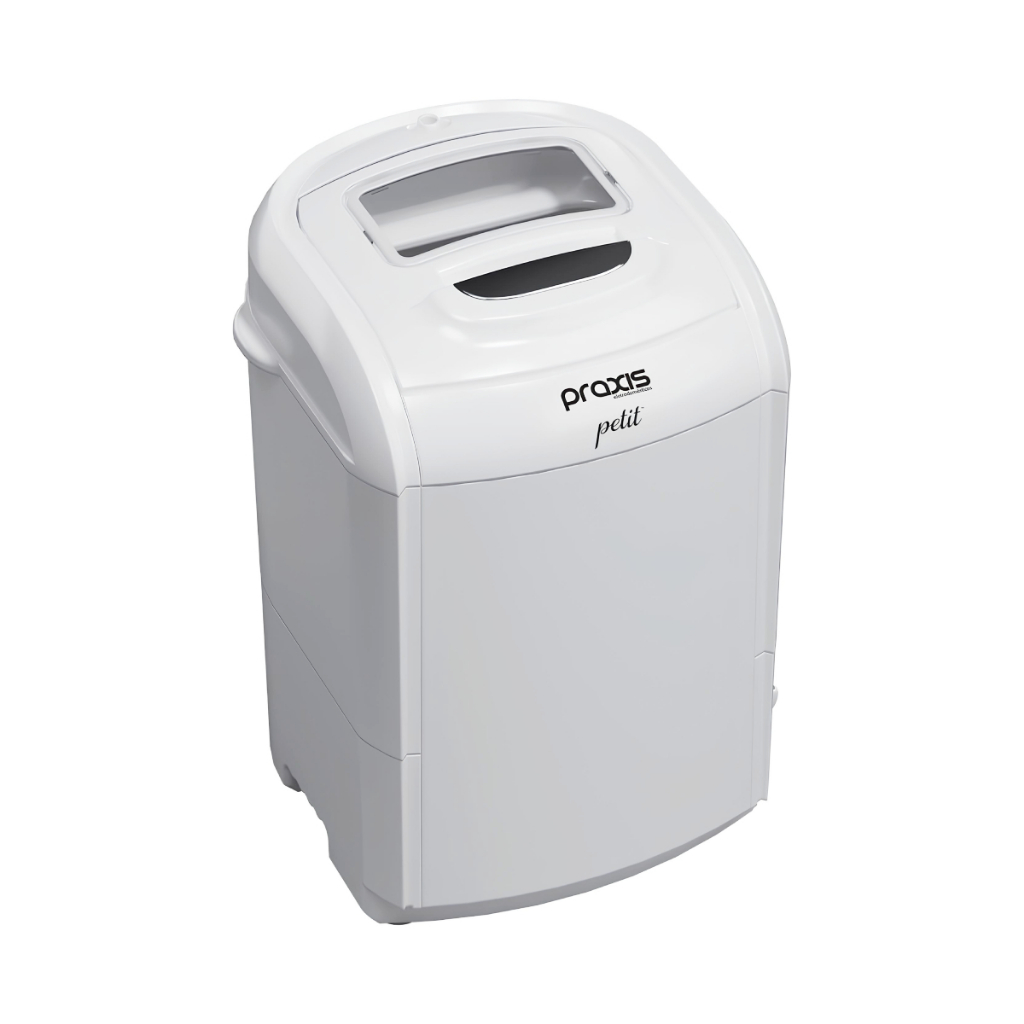 MINI Lavadora Praxis 1,2 kg Petit Branca 127V 5 Programas de Lavagem