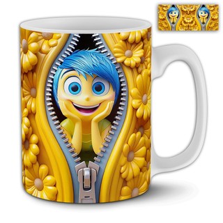 Caneca de 325ml Divertidamente II Ziper 3D