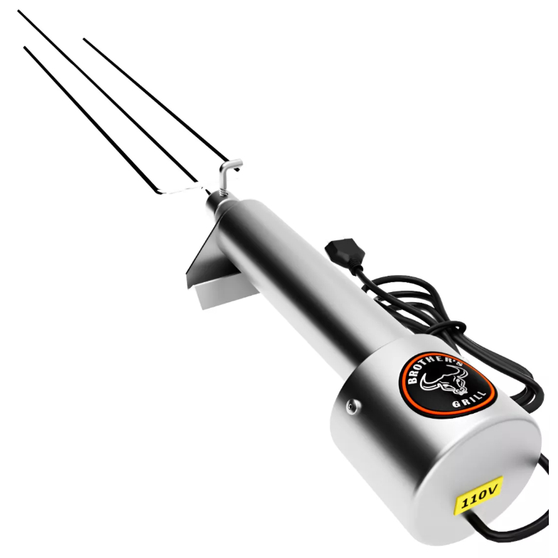 Imagem Espeto Giratório Elétrico Brothers Grill Linha Churrasco Linha Eco Cabo em alumínio
