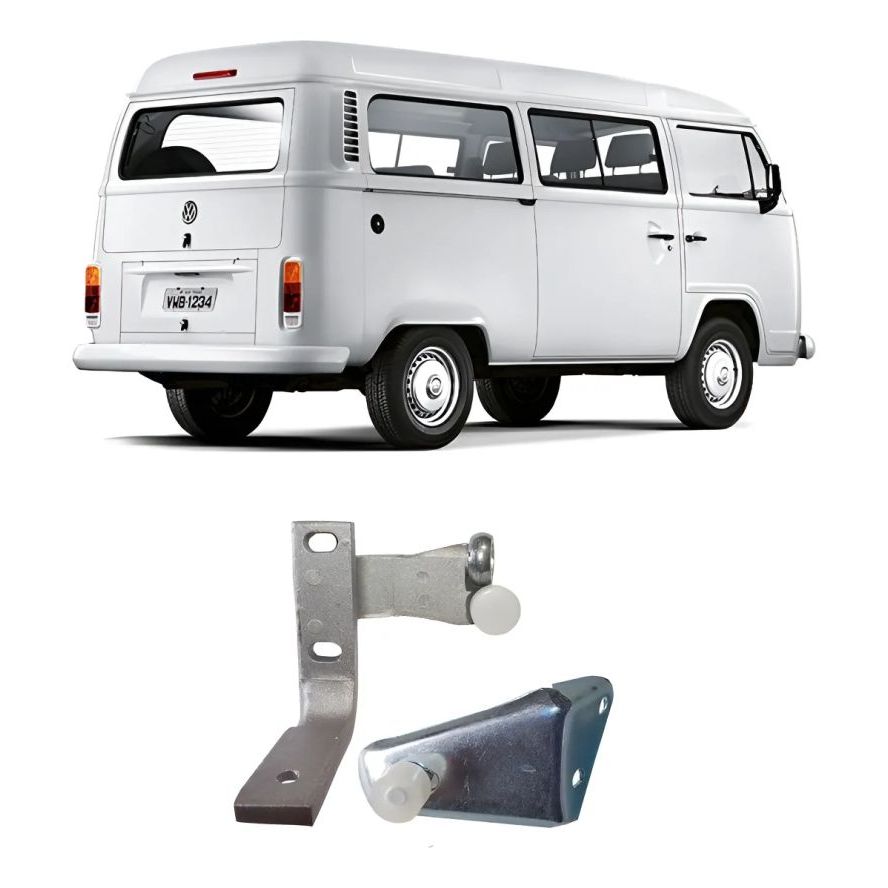 Kit Guias Superior e Inferior Da Porta Lateral de Correr da Volkswagen Kombi Carat 1997 até 2014