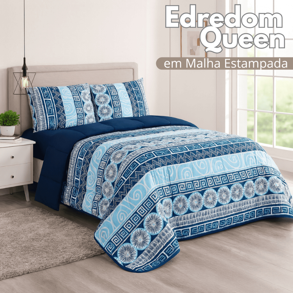 Edredom em Malha Queen - Comprar com Melhor Preço em Roupas de Cama