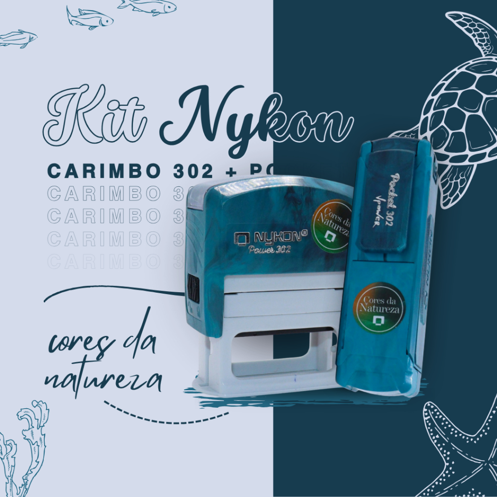 Kit Carimbo Nykon 302 + Nykon Pocket 302 VPower - Lançamento