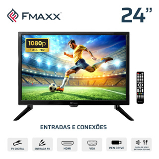 monitor Fmaxx Ft24 Led Fullhd Cor Preto em Oferta na Shopee