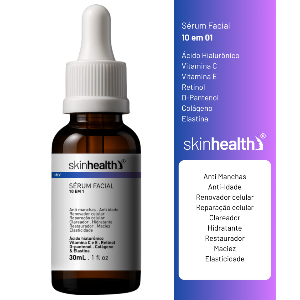 Sérum Facial 10 em 1 Skinhealth 30ml em Oferta na Shopee