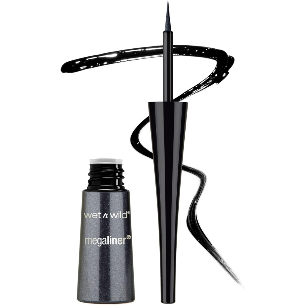 Delineador de Olhos Wet n Wild Pigmentação Intensa Longa Duração - MegaLiner Liquid Eyeliner em Oferta na Shopee