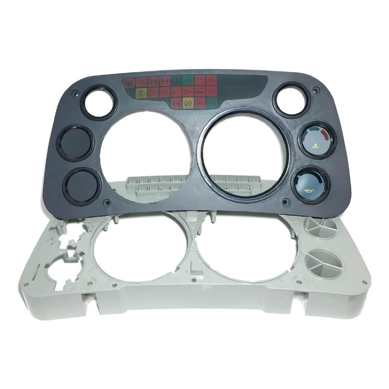 Kit Moldura Cinza/preta Painel Mb 712c/914c/1214/1215c/1620