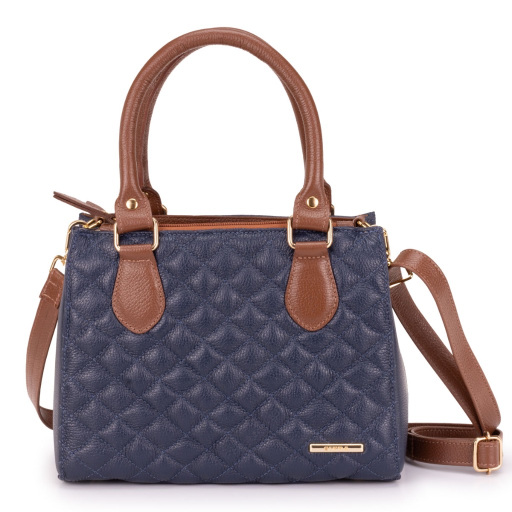 Bolsa Feminina Tote Pequena Matelasse Couro Legitimo Sifra