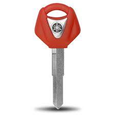 CARCAÇA DE CHAVE DE MOTO YAMAHA VERMELHO
