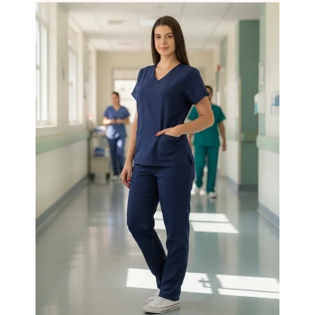 PIJAMA CIRÚRGICO/BLUSA SCRUB FEMININO PRIVATIVO HOSPITALAR ESTETICA ENFERMAGEM 10