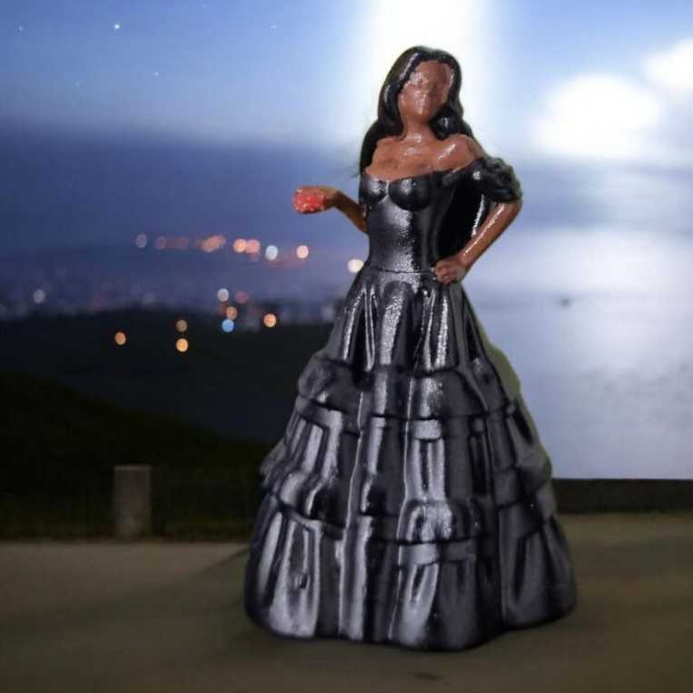 Dama da Noite/Rosa Negra em Resina - Impressão 3D em Oferta na Shopee