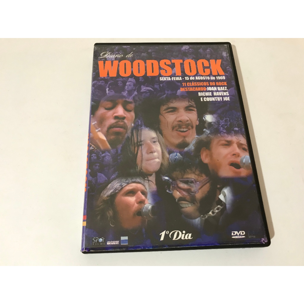 Dvd Diário De Woodstock 1º Dia Sexta-Feira 15 Agosto 1969 (Fotos Mídia Em Ótimo Estado)