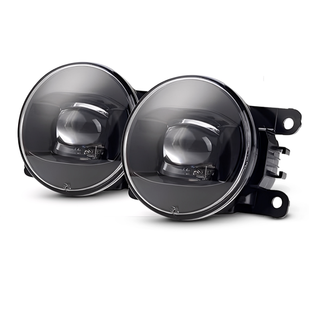 Par Farol De Milha Com Led 6000k Embutir Universal Redondo 40w Luz Branca Neblina Auxiliar em Oferta na Shopee