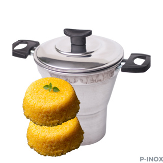 Cuscuzeira Cuscuzeiro Alumínio Polido Tradicional Nordestino Reforçado de Tamanhos Variados em Oferta na Shopee