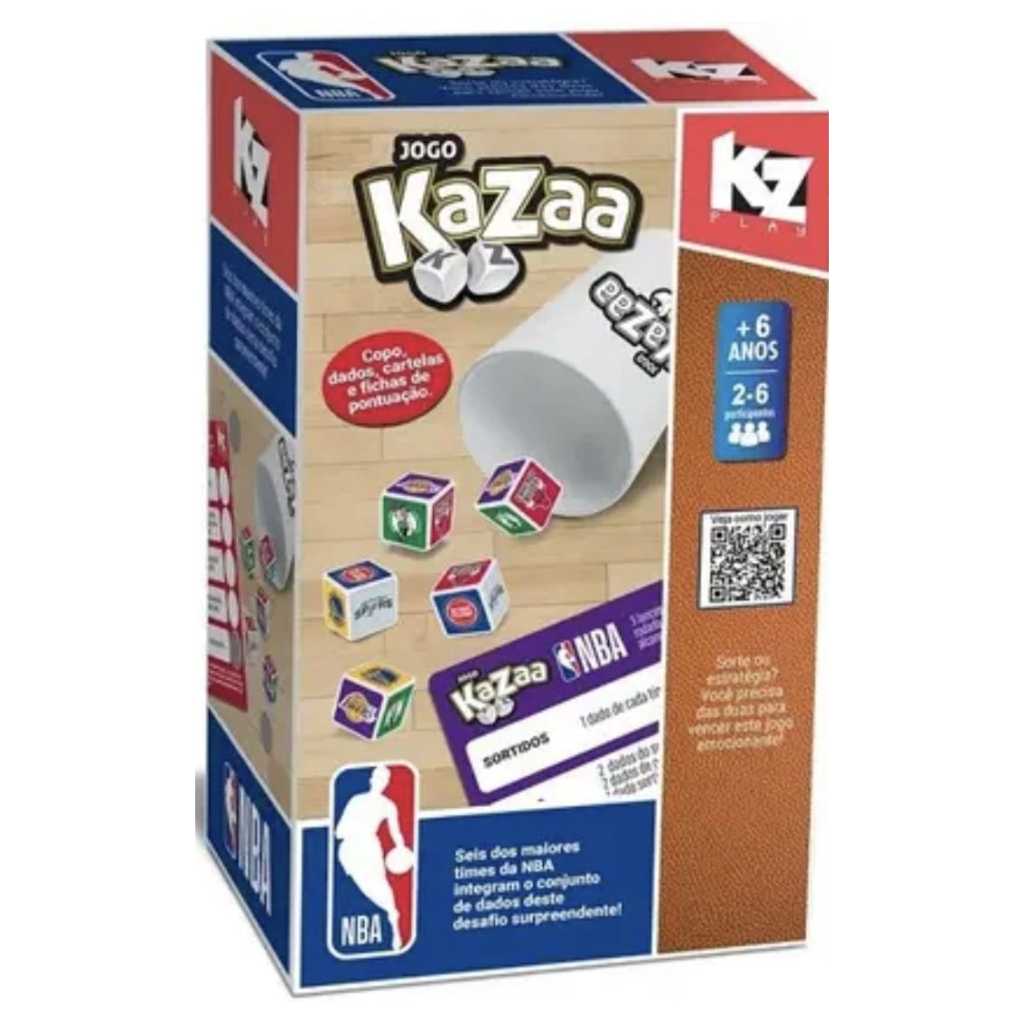 Jogo Kazaa Nba Kz Play | Copo Dados Cartelas | Jogo de Estratégia e Sorte Brinquedo — R$ 65,99 em Shopee
