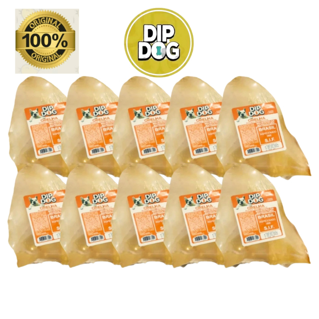 Petisco cachorro Orelha Bovina para Caes mordedor natural desidratado adestrador pet diversos kits