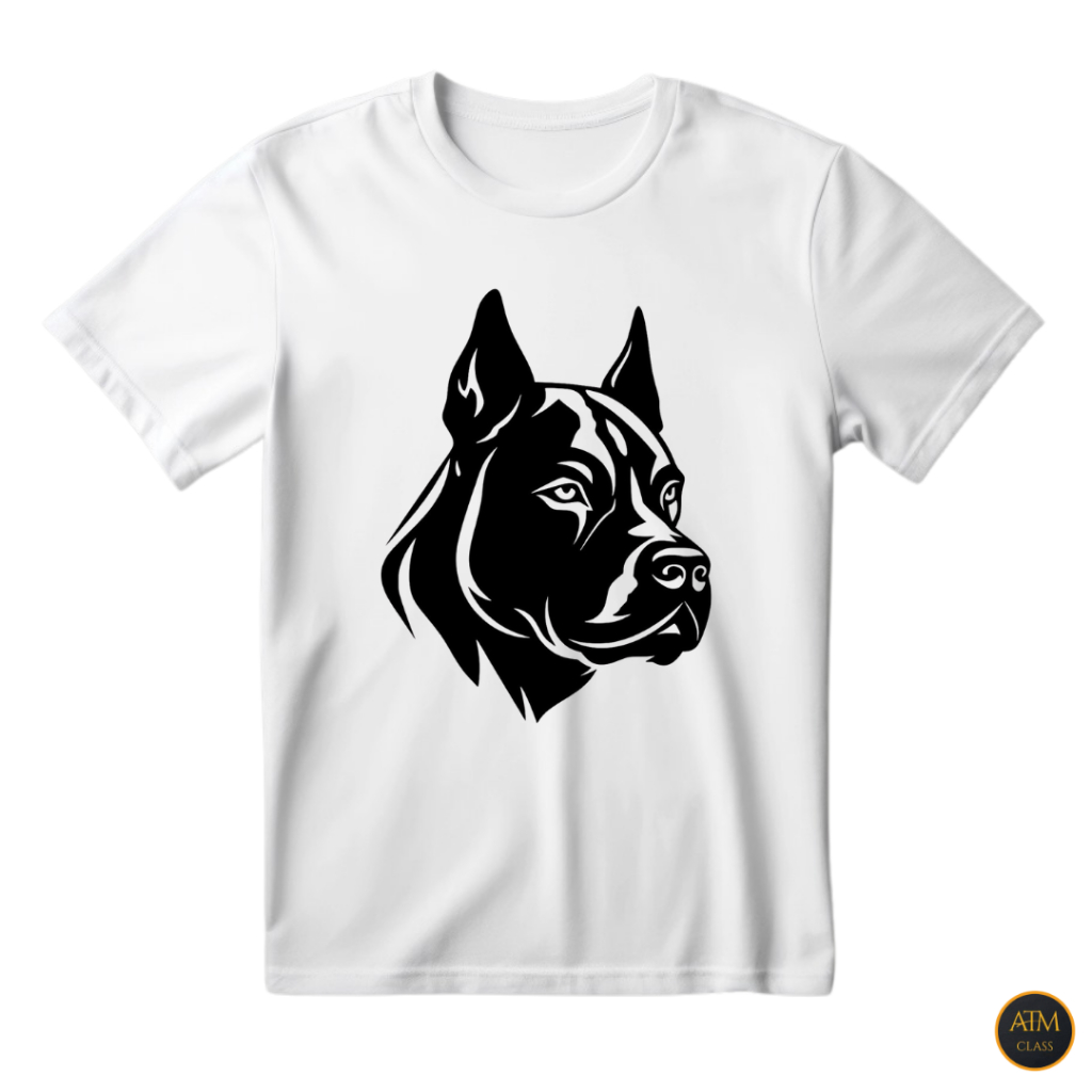 Camisa Unissex Cachorro Pit Bull Cão Bravo Serio Camiseta Estampada 100% Algodão - Envio Imediato