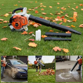 Soprador de Folhas a Gasolina 33CC 2 Tempos Profissional com Kit em Oferta na Shopee