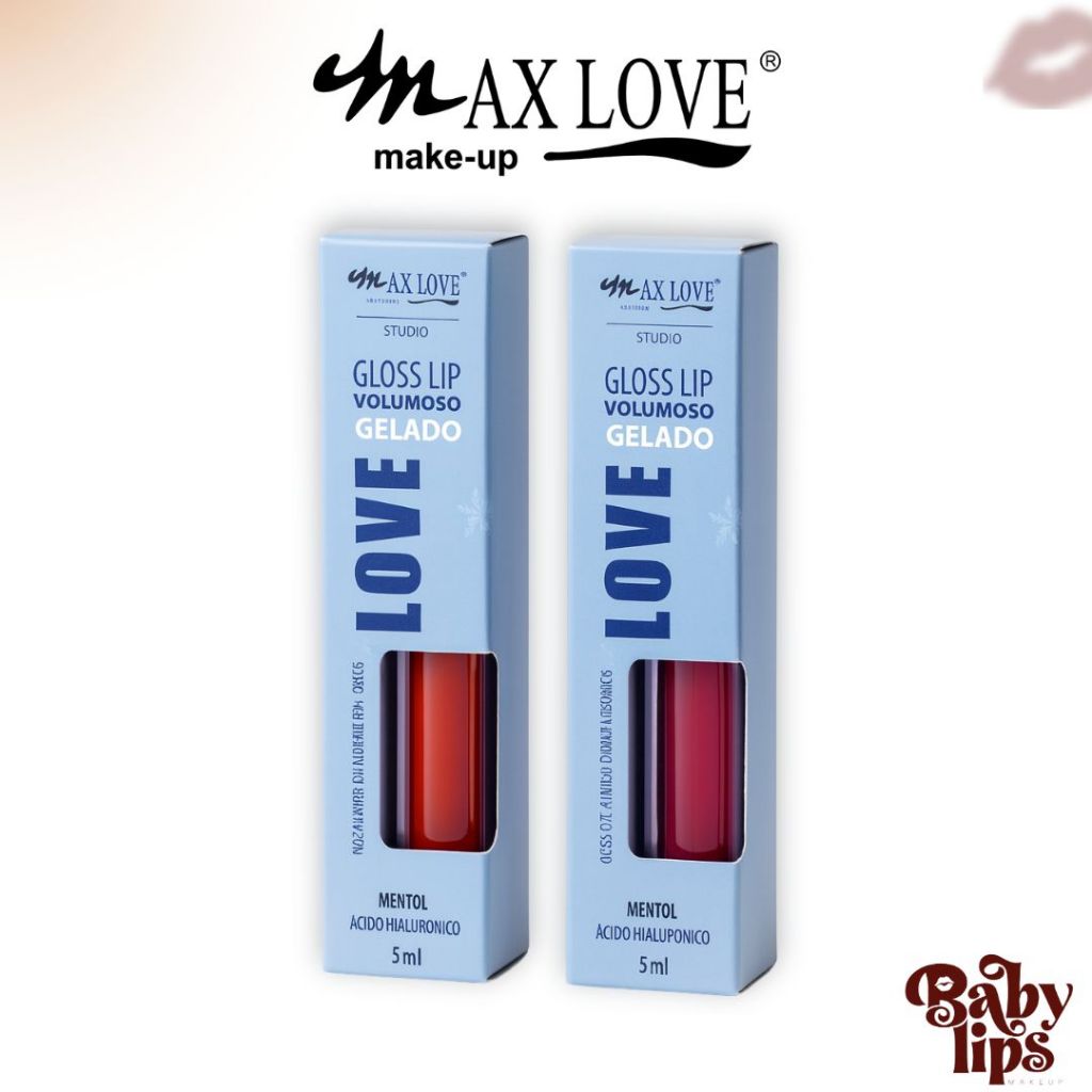 Gloss Lip Volumoso Gelado Max Love