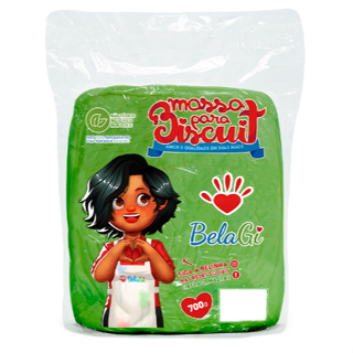 Massa para Biscuit BelaGi - Verde Folha 700g em Oferta na Shopee