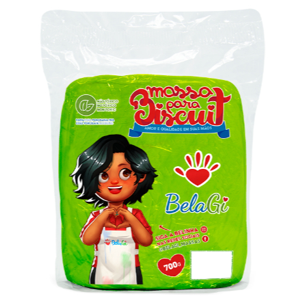 Massa para Biscuit BelaGi - Verde Limão 700g em Oferta na Shopee