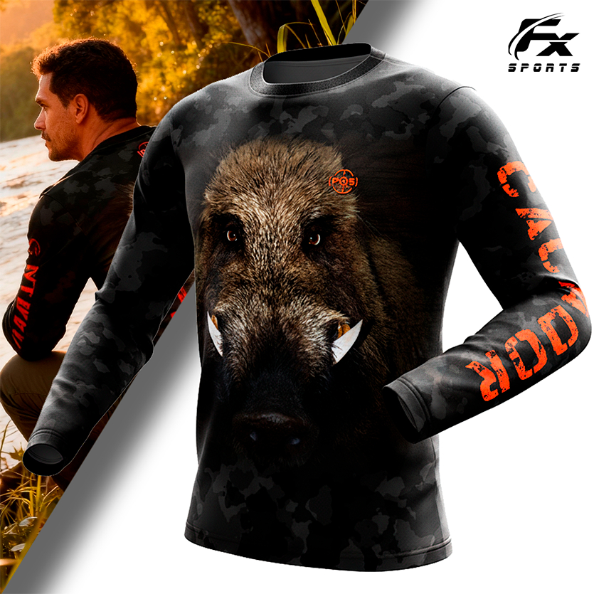 Camisa Camiseta Caçador Hunters - Ref 05 - Proteção UV 50 + em Oferta na Shopee