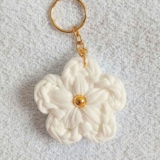 Chaveiro de Flor, Chaveiro Margarida, em Fio de malha, para lembrancinhas 10,20,30,40,50 em Oferta na Shopee