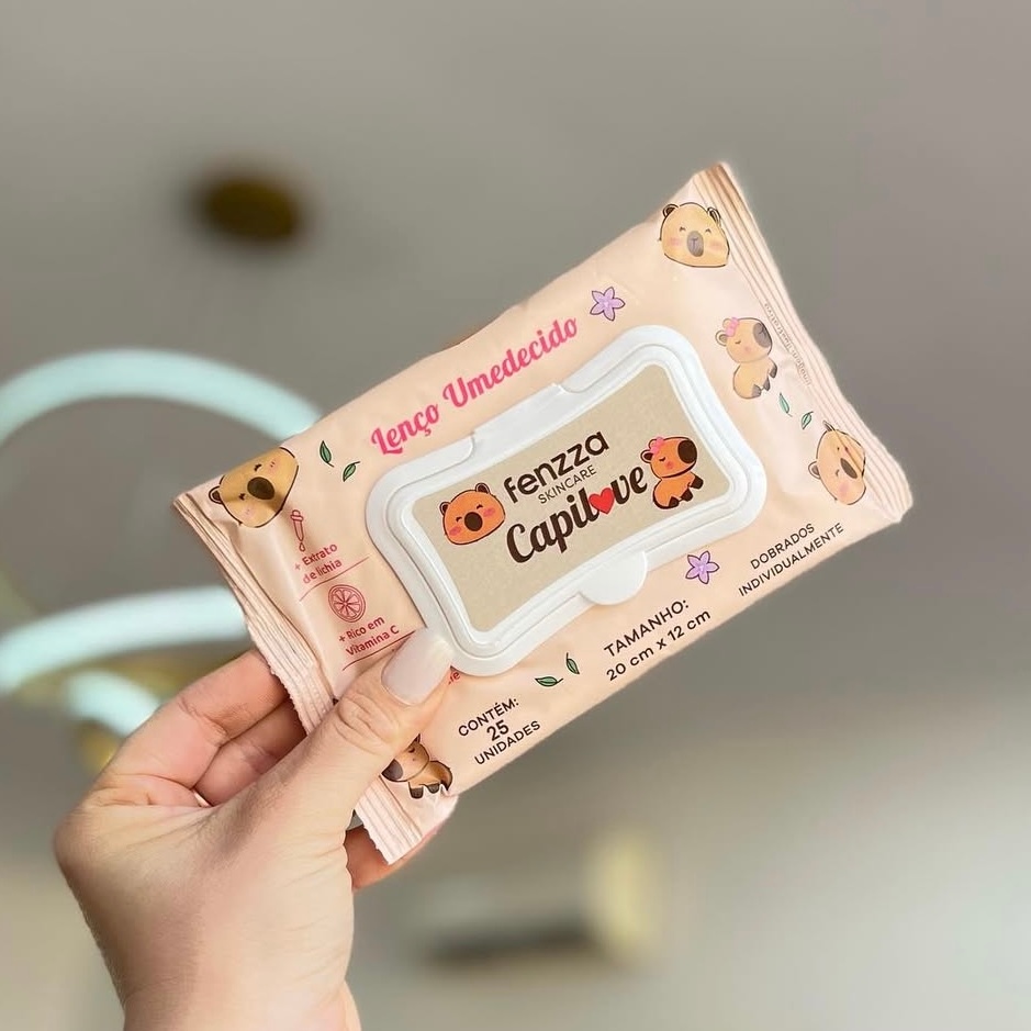 Lenço Demaquilante Umedecido - Fenzza em Oferta na Shopee