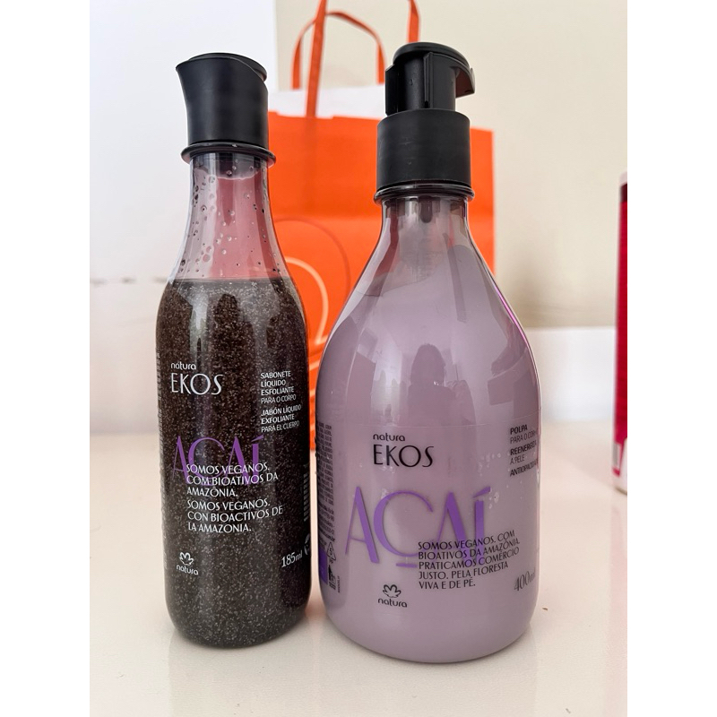 Kit Ekos Açaí Natura Hidratante e Sabonete Esfoliante