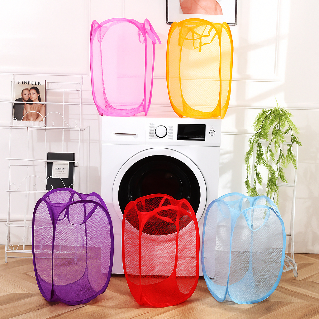 Cesto Tecido GRANDE Roupas Organizador Dobrável Multiuso Brinquedo Lavanderia Banheiro Quarto