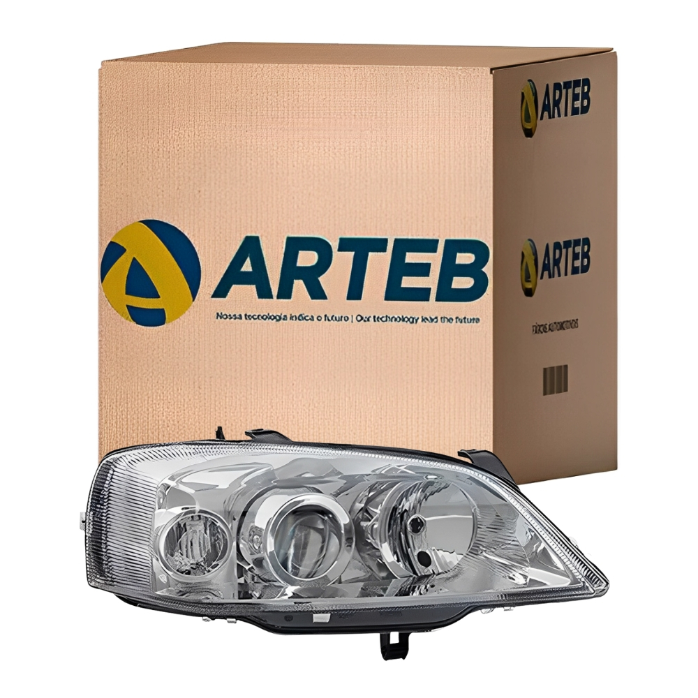 Farol Lado Direito Astra 2003 Ate 2011 H7 H1 Arteb