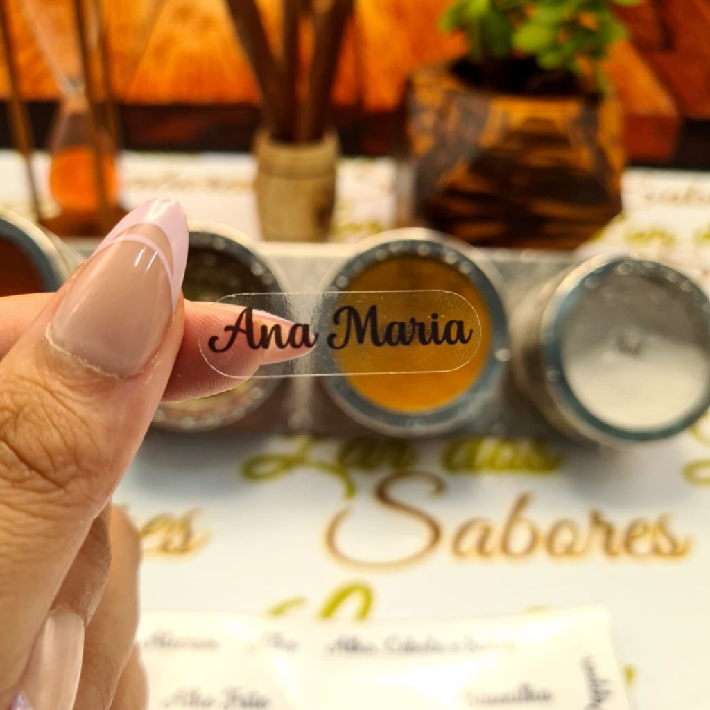 66 Adesivos Transparentes para Temperos Etiquetas para Potes de Cozinha em Oferta na Shopee