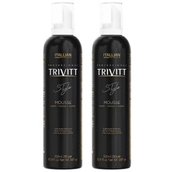 Kit 2 Mousse Style Itallian Color Trivitt 300ml Penteados