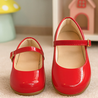 Sapatilha Infantil Vermelho Verniz  Sapato Social Criança Menina Sapatinho de Boneca Conforto Festa em Oferta na Shopee