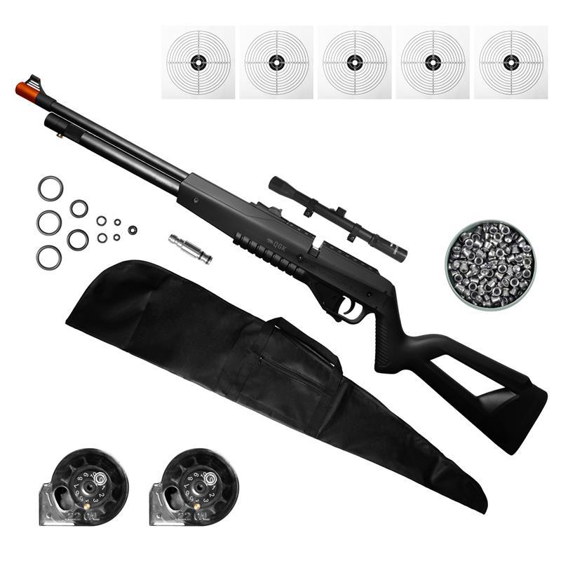 CARABINA DE PRESSÃO PCP G850 5,5MM QGK+CAPA+CHUMB+LUNETA4X20 em Oferta na Shopee