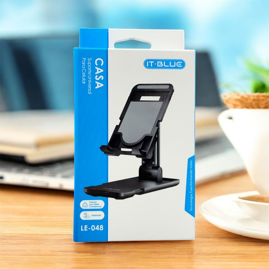 Suporte Mesa Celular Smartphone Universal Ajustável Portátil LE-048