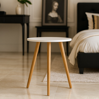 Mesa de Apoio Redonda Branca Mesa de Canto Mesa Luxuosa Mesinha Movel Escritorio Quarto Sala Copa Mesinha Decorativa em Oferta na Shopee