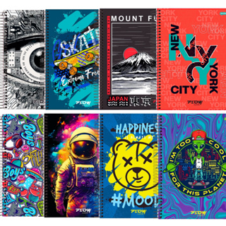 Kit 12 Caderno Jandaia Espiral Capa Dura Universitário 1 Matéria 80 Folhas Masculino Grande escolar em Oferta na Shopee