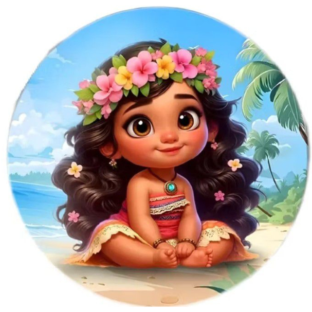 PAINEL DE TECIDO DA MOANA PAINEL SUBLIMADO COM ACABAMENTO NO ELASTICO