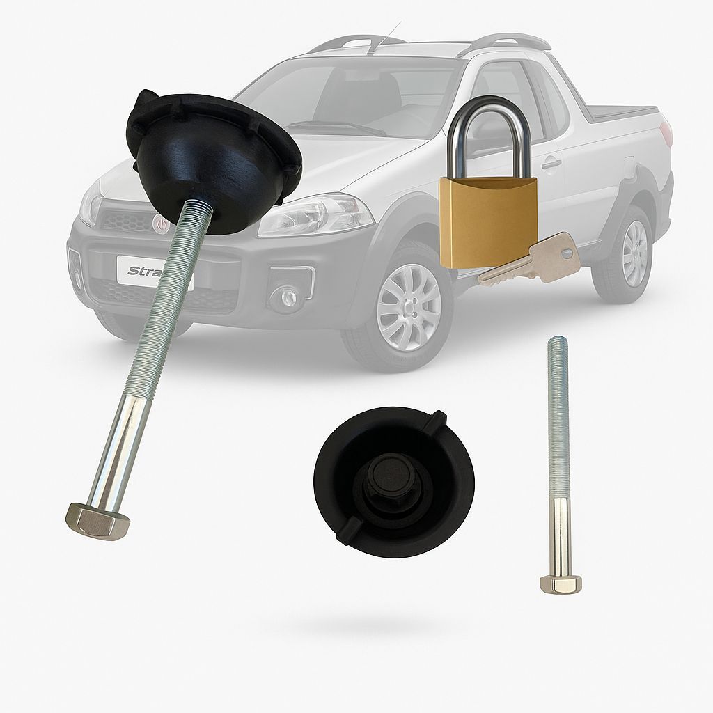 Kit Porca E Parafuso Do Pneu Estepe Para Pickup Fiat Strada em Oferta na Shopee