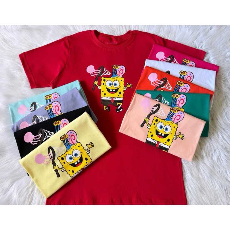 Camiseta unissex adulto blusão max T-shirt personagens Bob esponja em algodão 30.1 em Oferta na Shopee