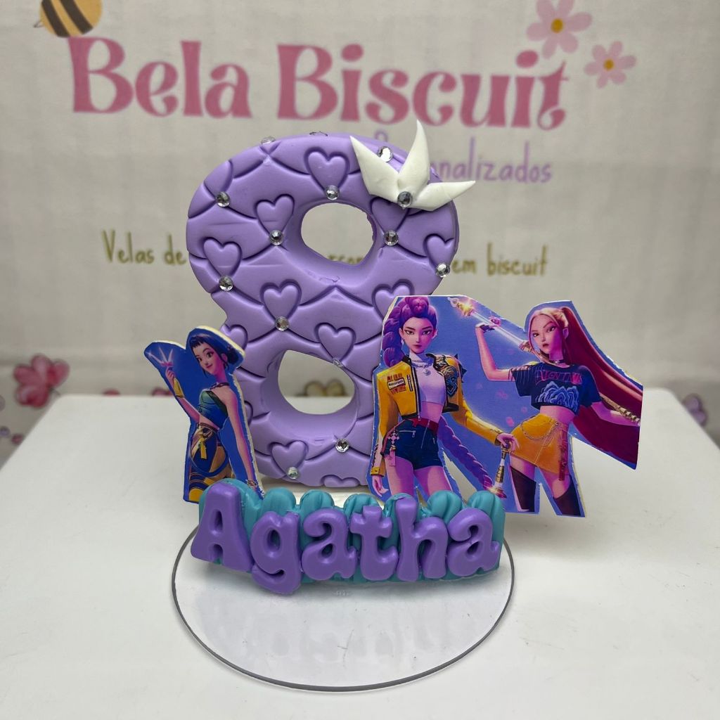 Vela de Aniversario Personalizada Guerreiras k-pop