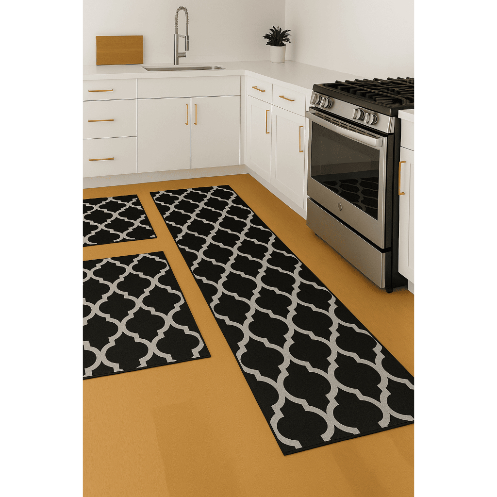 Conjunto Passadeira Grande + 2 Tapetes — Ideal para Cozinha / Corredor Artesanal Premium Oferta Exclusiva
